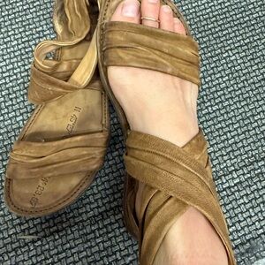 A.S.98 Tan Leather Sandals size 39